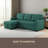 Convertible Upholstered Sectional Sofa With Pull-Out Chaise-1404881934