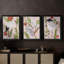 Birds in Motion IV - Toile tendue avec châssis sur mesure - 3 pièces-1952195036-1952195034