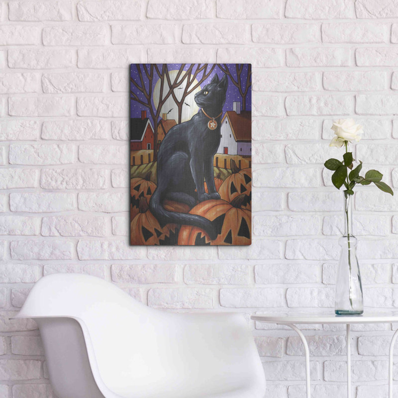 «Moon Cat Pumpkins» par Cathy Horvath, H 24 po x l 16 po