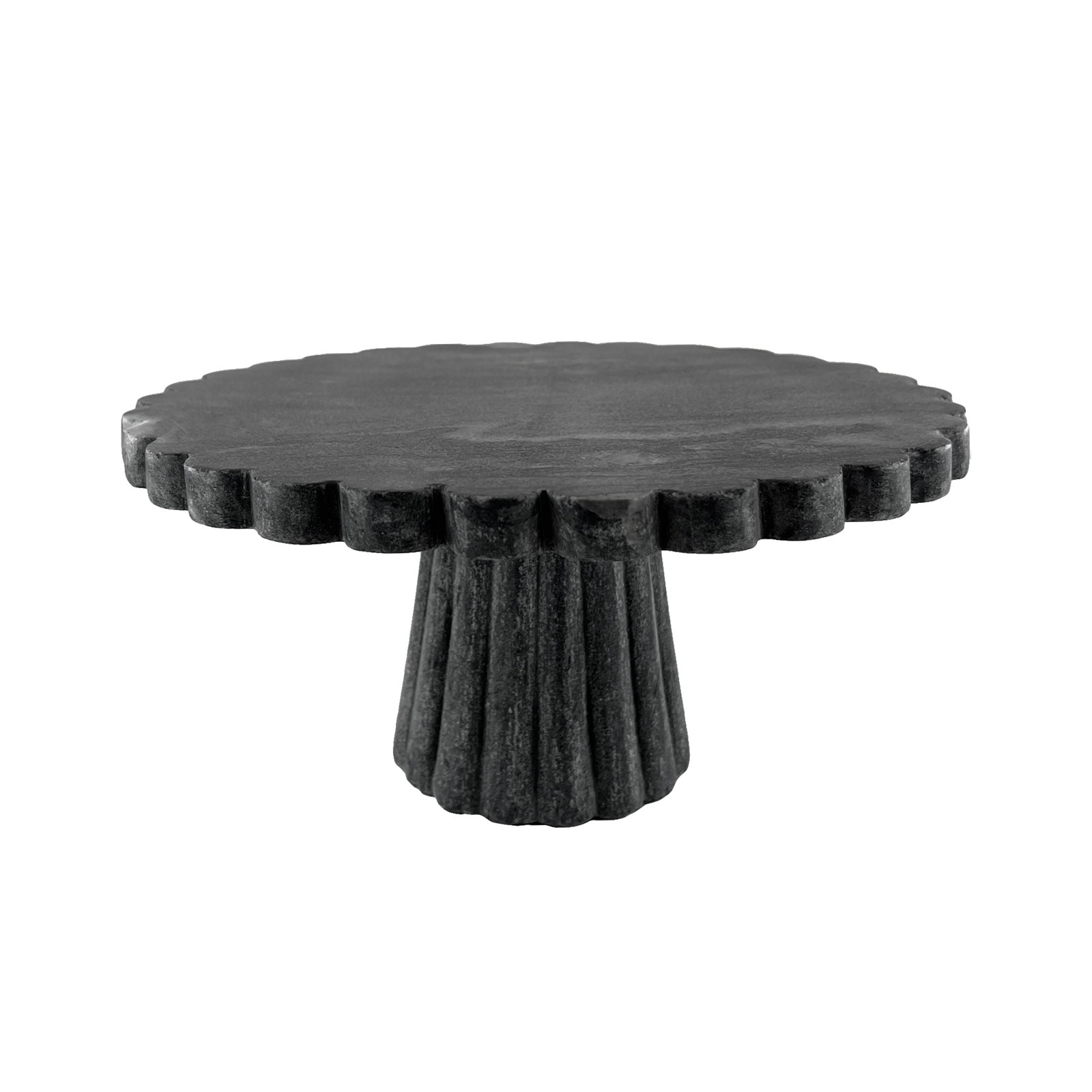 Canvas Home Verona Genuine Marble Cake Stand, Black