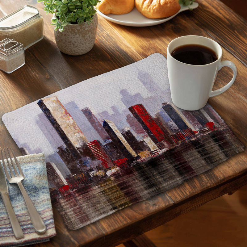 Napperons Industrial City Ensemble de 4