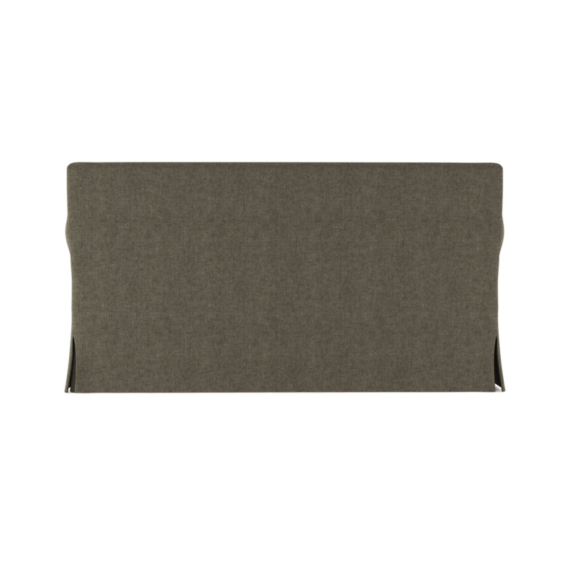 Causeuse Crosby, Velours moelleux graphite, H 32,5 po x l 60 po x P 43 po, Brun foncé