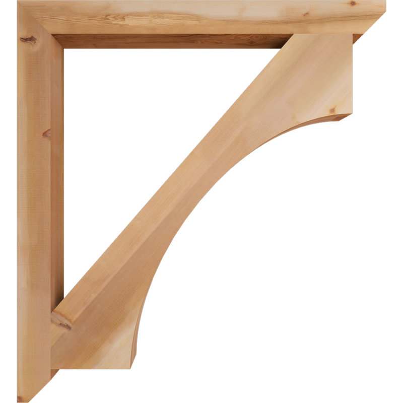 Support en bois Westlake, Cèdre rouge, H 48 po x l 3,5 po x P 44 po