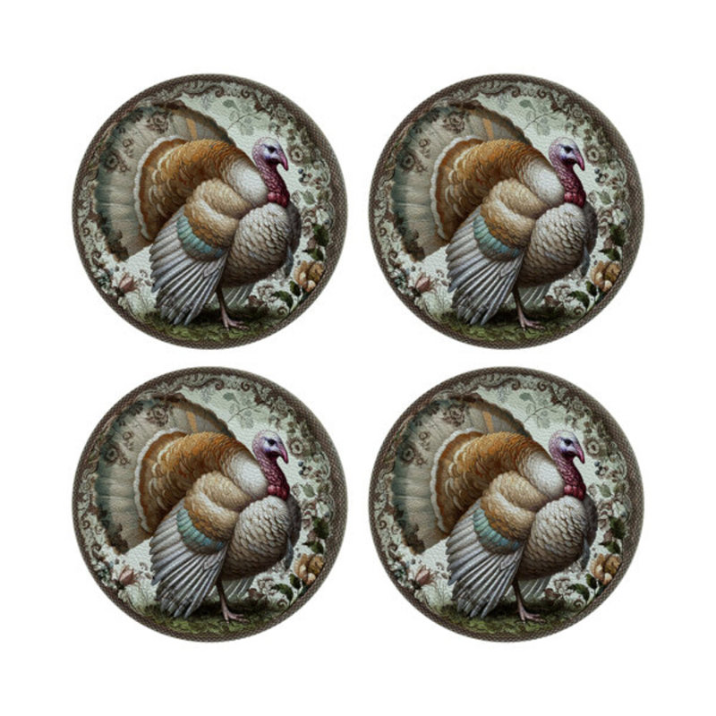 Vegan Leather Round Placemats