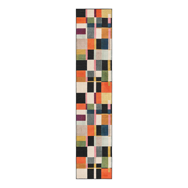 Bungalow Rose Tamaris Caimin Indoor/Outdoor Area Rug, Runner 2'7" x 12'