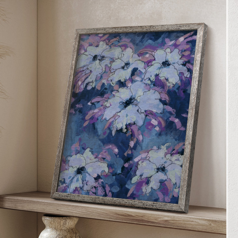 «Hidden Blooms I», reproduction encadrée - bois massif, H 21 po x l 17 po