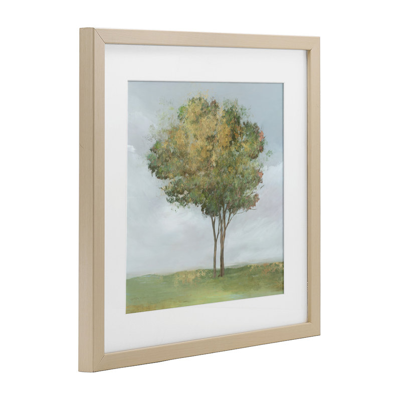 «Looming Spring Tree Bloom», reproduction encadrée sous verre, conception de Ian C., H 16 po x l 16 po