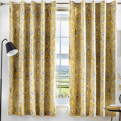 Maduri Eyelet Room Darkening Curtains