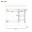 Meuble-lavabo de salle de bain avec lavabo en céramique-760895240