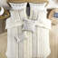 Housse de couette 100% coton chenille, impression inspirée, revers teinté, 2 taies décoratives qui se chevauchent, taies décoratives douillettes-121259724-121259725