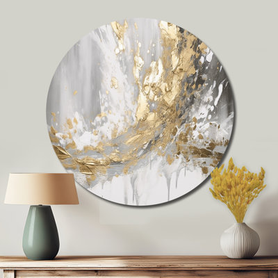 Flynn - Art abstrait rond en métal