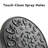 Matte Black 4.72" High Shower Head - 6 Settings, Large Spray, 1.8 Gpm Flow Rate Clog,
