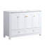 Ensemble de meuble-lavabo 48 po avec lavabo en résine, armoire de rangement abondante - 4 portes à fermeture douce et 2 tiroirs