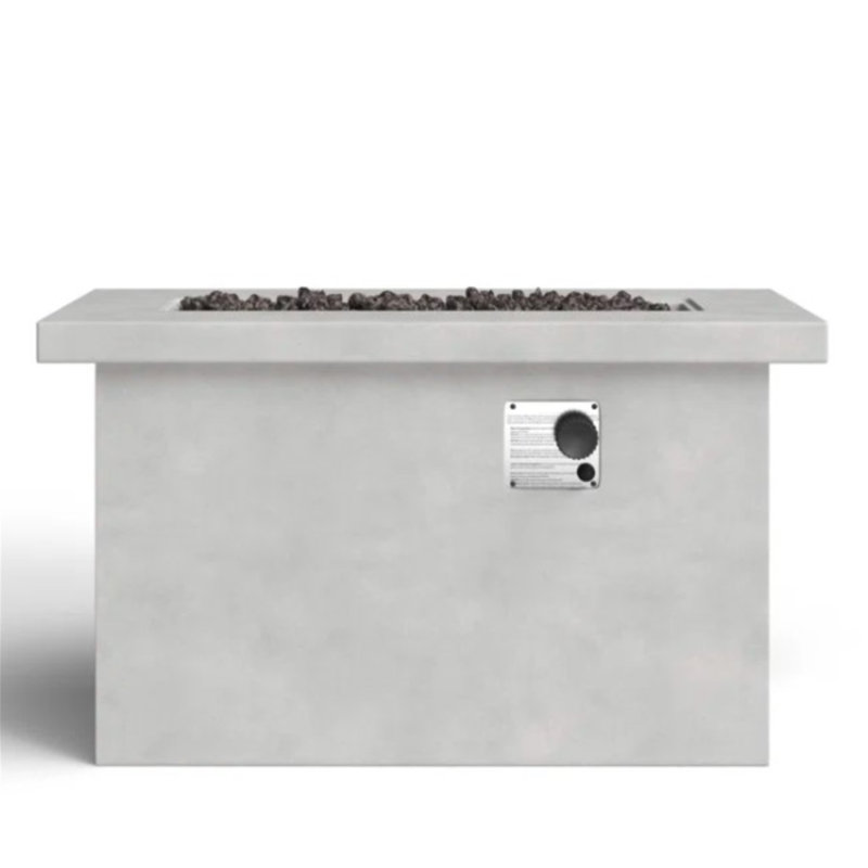 Foyer de table d'extérieur au propane / gaz naturel 24 po H, Gris