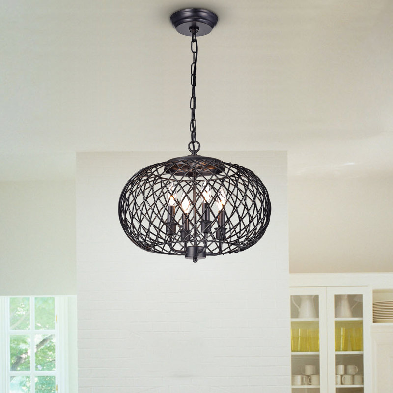 Ryne 4 - Light Dimmable Globe Chandelier