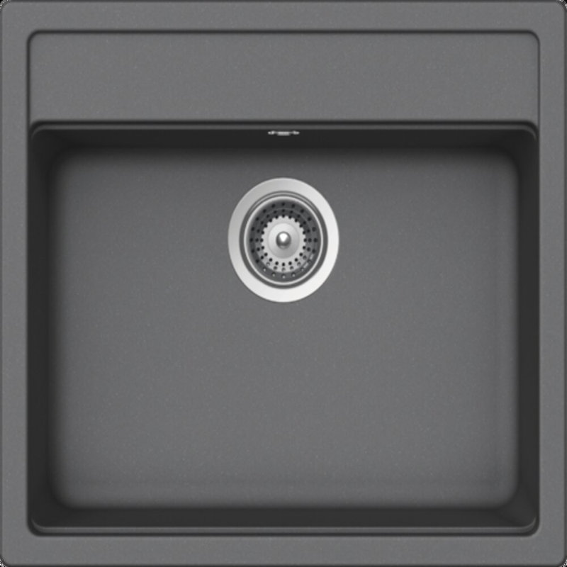 Nemo Single Bowl Inset Kitchen Sink, 57" L x 51" W x 29" H, Croma