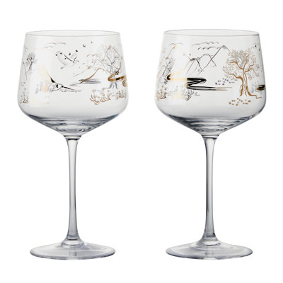 Skye 23.75oz. Glass Gin Balloon Glass Stemware Set