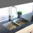 Styluxe Stylish Zircon Undermount 32" Double-Bowl Stainless Steel Kitchen Sink-34355488