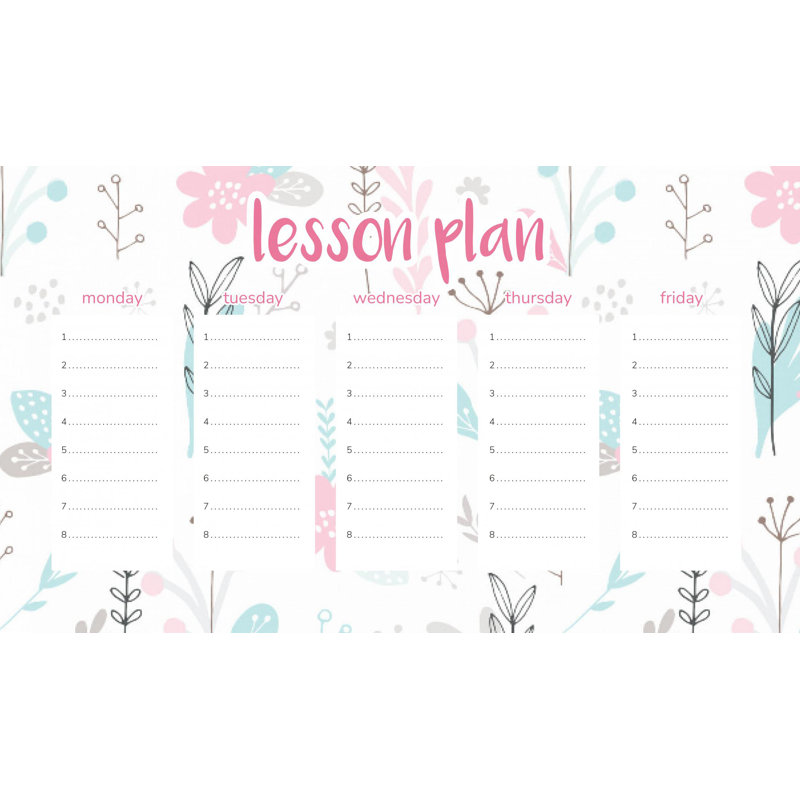 Magnetic Lesson Plan Delicate Flowers and Branches