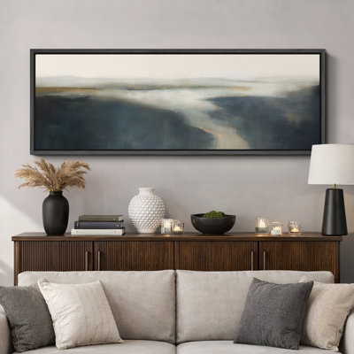 Minimal paysage horizon brume abstraite paysage brumeux