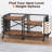 Printer Stand With File Holder Organizer, Printer Cart With Adjustable Height Shelf And Wheels-115698667-115698666