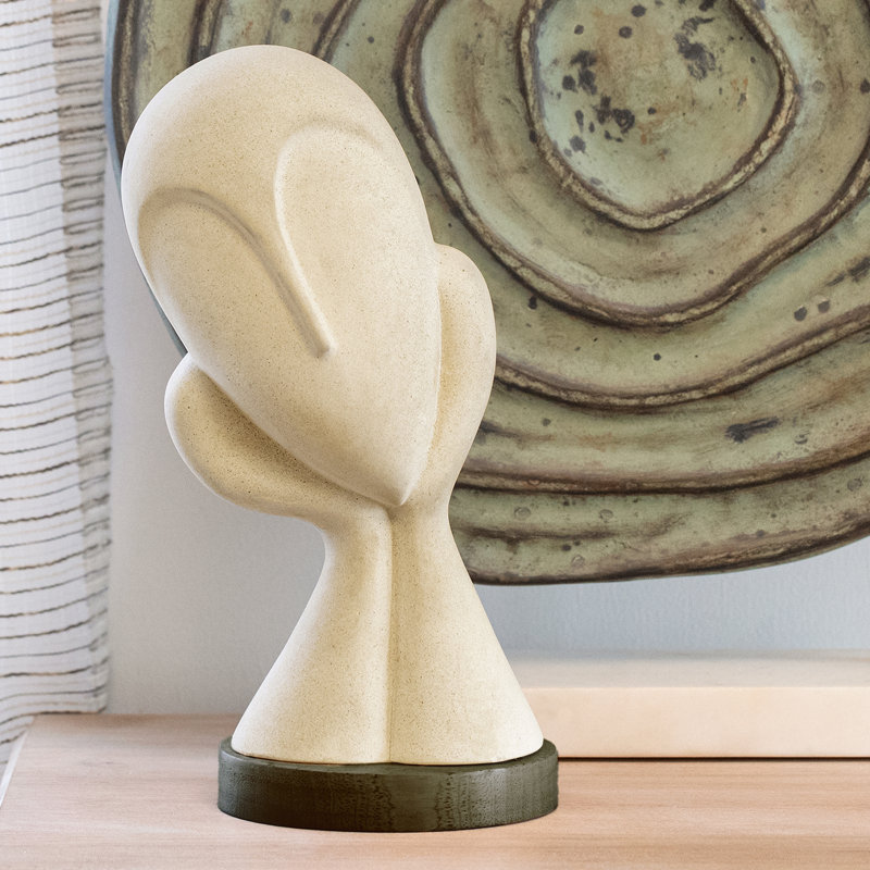 Sculpture Spombrée visage Ecomix
