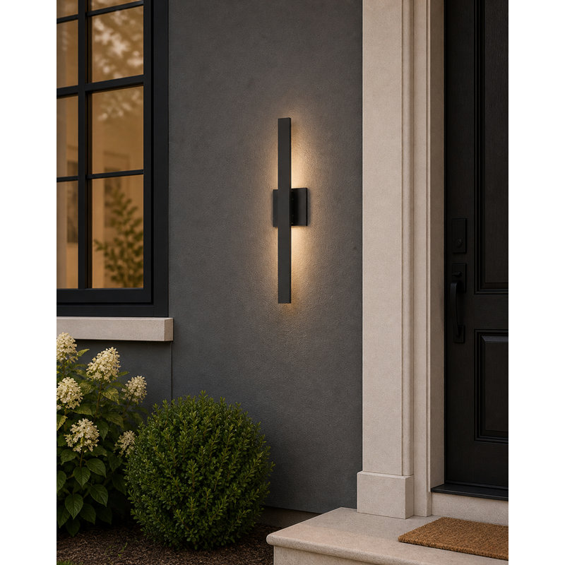 Fixation murale Alumilux, Bronze, H 24 po x l 4,5 po x P 2,25 po