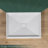 42" X 34" Single Threshold Shower Pan Base In White With Center Drain Assembly & Drain Cover Included