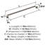 Poignée d'appoint en nickel satiné de 18 po (457 mm) Appoint-121723932-92144816