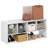 Furinno FANO Closet Organizers and Storage, 6-Cube Multipurpose Top Shelf Closet Shelf, Stackable Closet Organization Shelves, 11.7 x 36 x 15.4, for Bedroom, Closet, Laundry Room, White