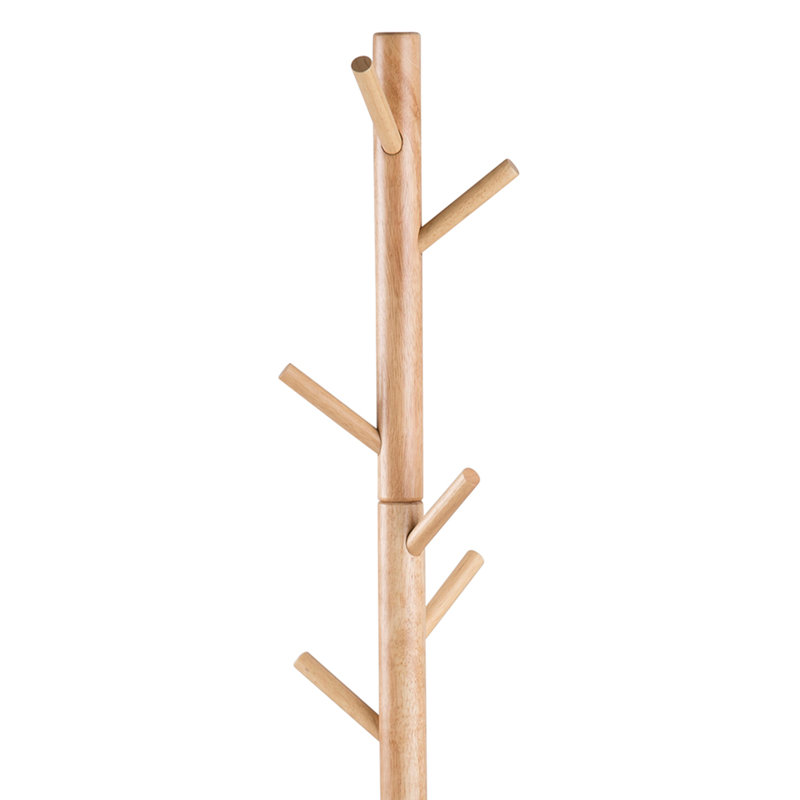Vivika Freestanding 7 - Hook Coat Rack, Brown