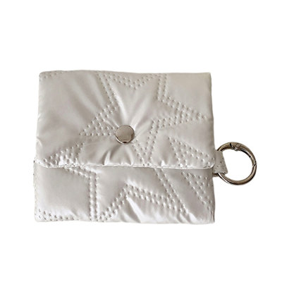 Backpack Uncomplicated Star Quilted Earbud Case Distinctive Snap Button Mini Coin Purse Lightweights Crossbody Small Bag For Girls