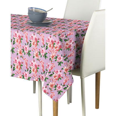 Fernagh Floral Flamingos Tablecloth