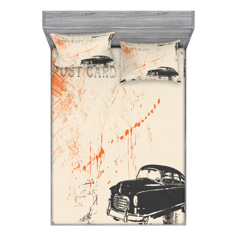 Microfiber Sheet Set, Queen Sheet Set with Fitted Sheet