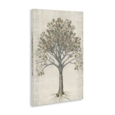 Wise Tree Impression Canvas Wall Art by Petal Prints Design