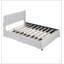 Lit plateforme capitonné avec 2 tiroirs et 1 lit gigogne simple, alliant style moderne et solutions de rangement polyvalentes pour une chambre sans encombrement-1760808831-1761561692