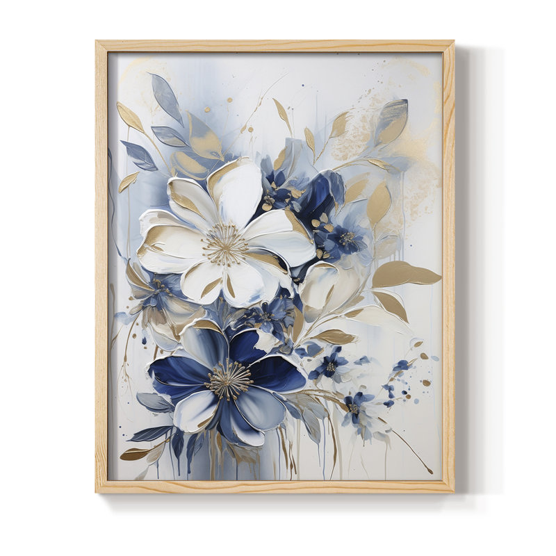 Reproduction encadrée FLORAL Series CCL XXVII - bois massif, H 11 po x l 9 po, Natural