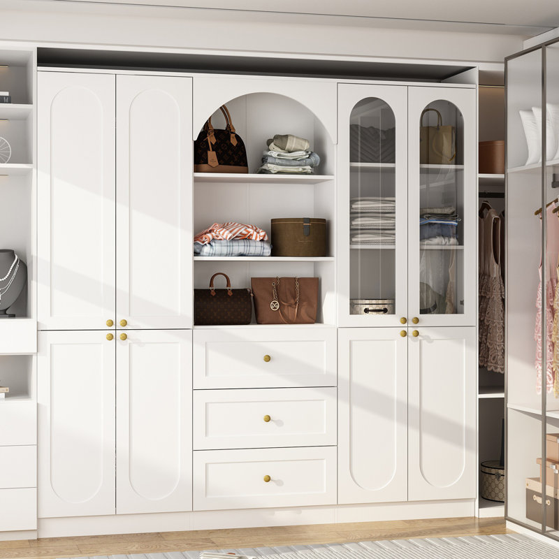 8- Door Closet System With 13 Shelves