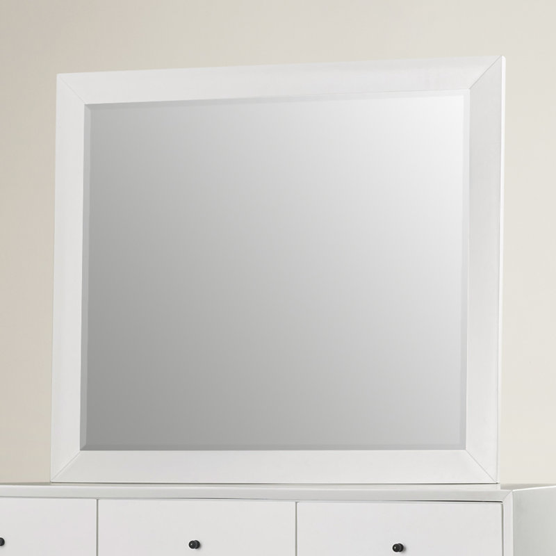 Miroir de commode Williams, Blanc