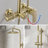 Wall-Mounted Three-Function Bathroom Shower Head Set