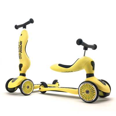 Scoot & Ride 2-in-1 Ride-On & Stand Kids Scooter, Ages 1-5, Highwaykick 1