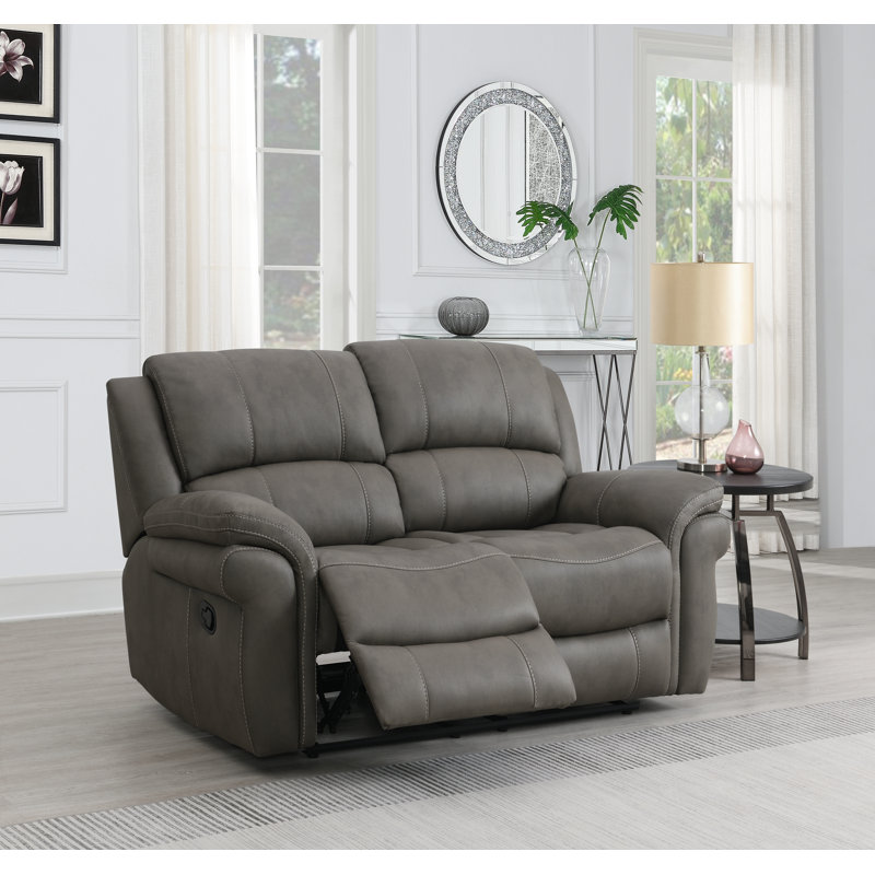 Bettymae 2 Seater Reclining Loveseat, Grey