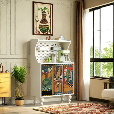 Nordic style creative abstract accent cabinet