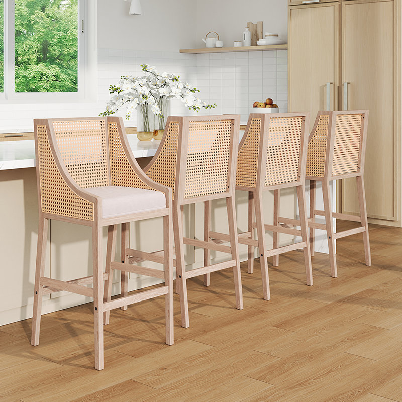 Albena 77cm Stool, Beige