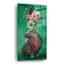 «Party Hippo» par Heather Gauthier, art mural en verre acrylique, 24 po x 48 po-34271290