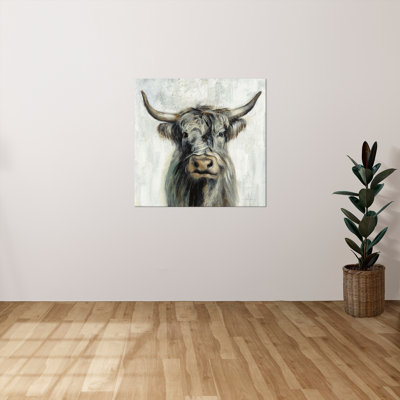 «Highland Cow» par Silvia Vassileva, reproduction sur toile