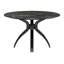Sumay Round Stone Top Metal Base Dining Table
