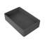 Lavabo de salle de bain rectangulaire en béton gris foncé de 19,58 pouces, esthétique naturelle, finition unique, esthétique