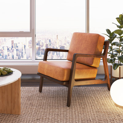 Verity Genuine Italian Leather Lounge Chair