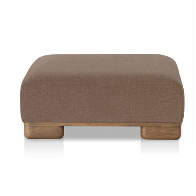 Beau OTTOMAN PERFORMANCE FABRIC OATMEAL